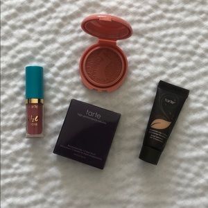 Tarte Trio of lipgloss, blush and foundation